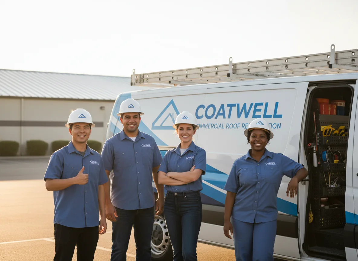 Commercial roof coating company in Falls City, TX
